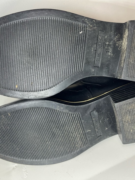 kate spade Black Chelsea Rain Booties with Gold Trim - Picture 13 of 13